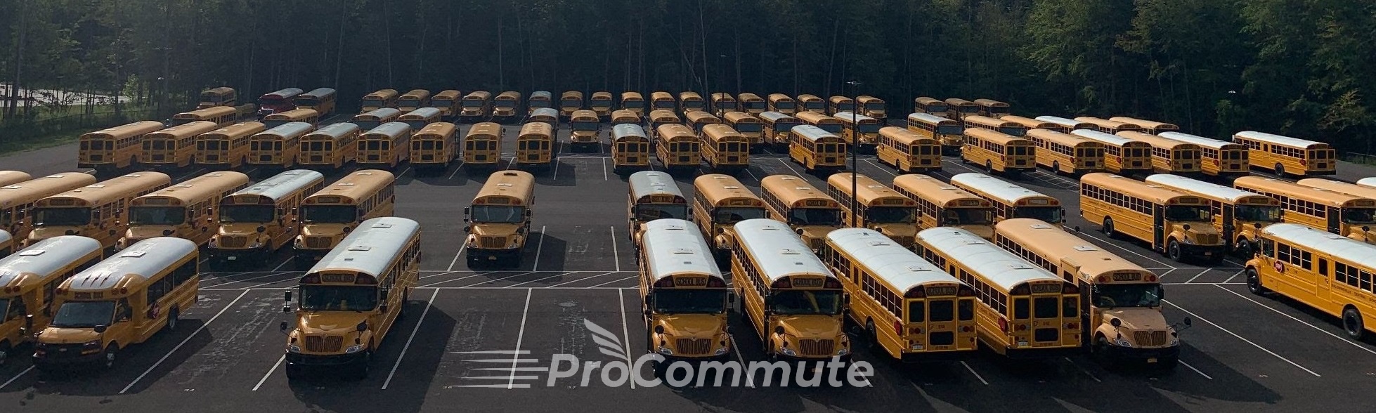 This is an emample of what ProCommute School Bus Yard would look like.